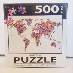 SEALED Lang World Of Love‎ Jigsaw Puzzle - 500 Pieces - 24" x 18"